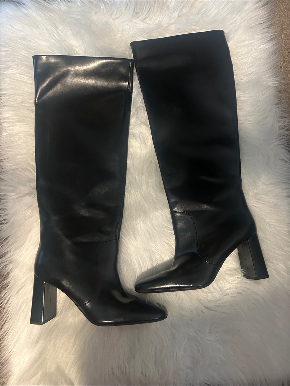 Classic Black High Leather Boots from H&M size 41 (10)